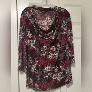 George multicolored 3/4 sleeve blouse XL